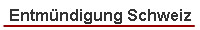 Entmündigung Schweiz